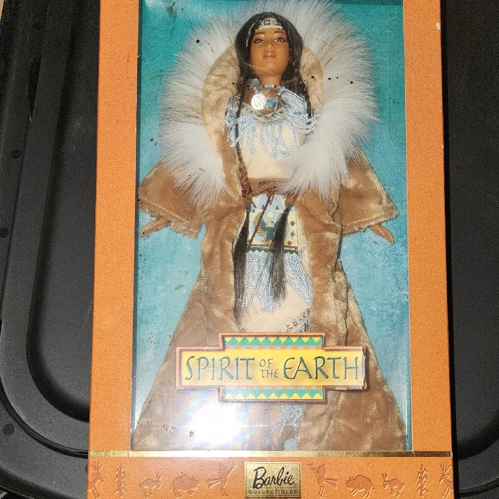 Collectible Barbie Spirit of the Earth in Tan and White Ensemble